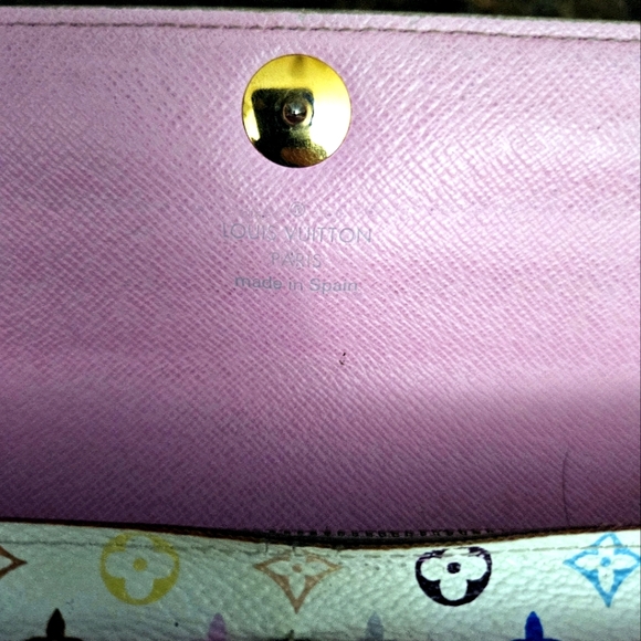 Louis Vuitton White Multicolor Murakami Continental Long Wallet Pink Interior MK - Picture 8 of 16